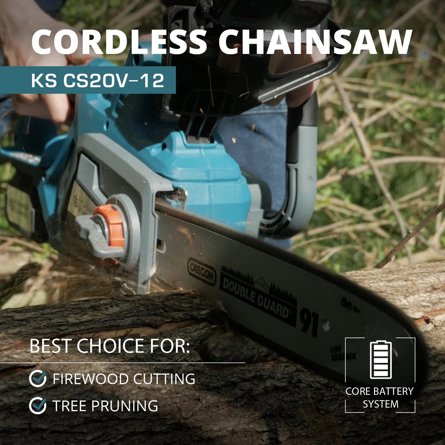 Cordless chainsaw KS CS20V-12