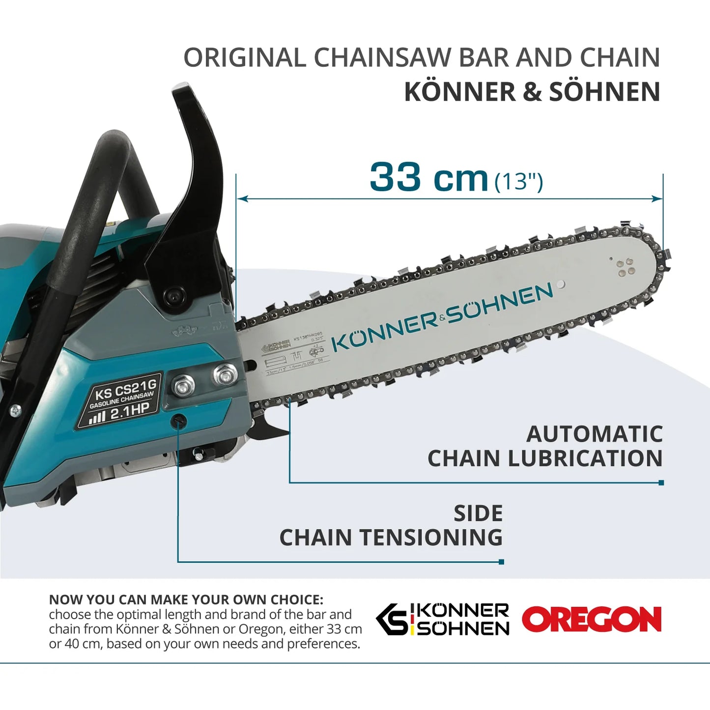 Gasoline chainsaw KS CS21G-13