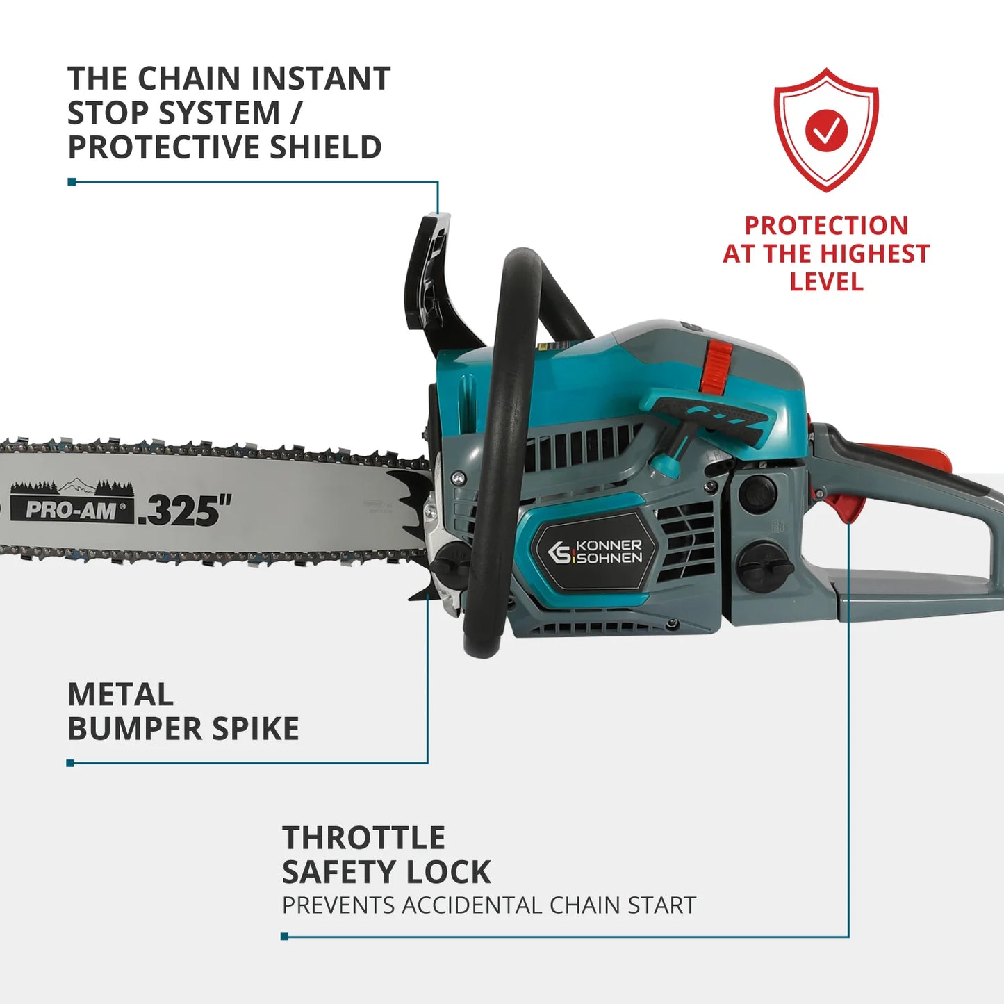 Gasoline chainsaw KS CS31G-16-1