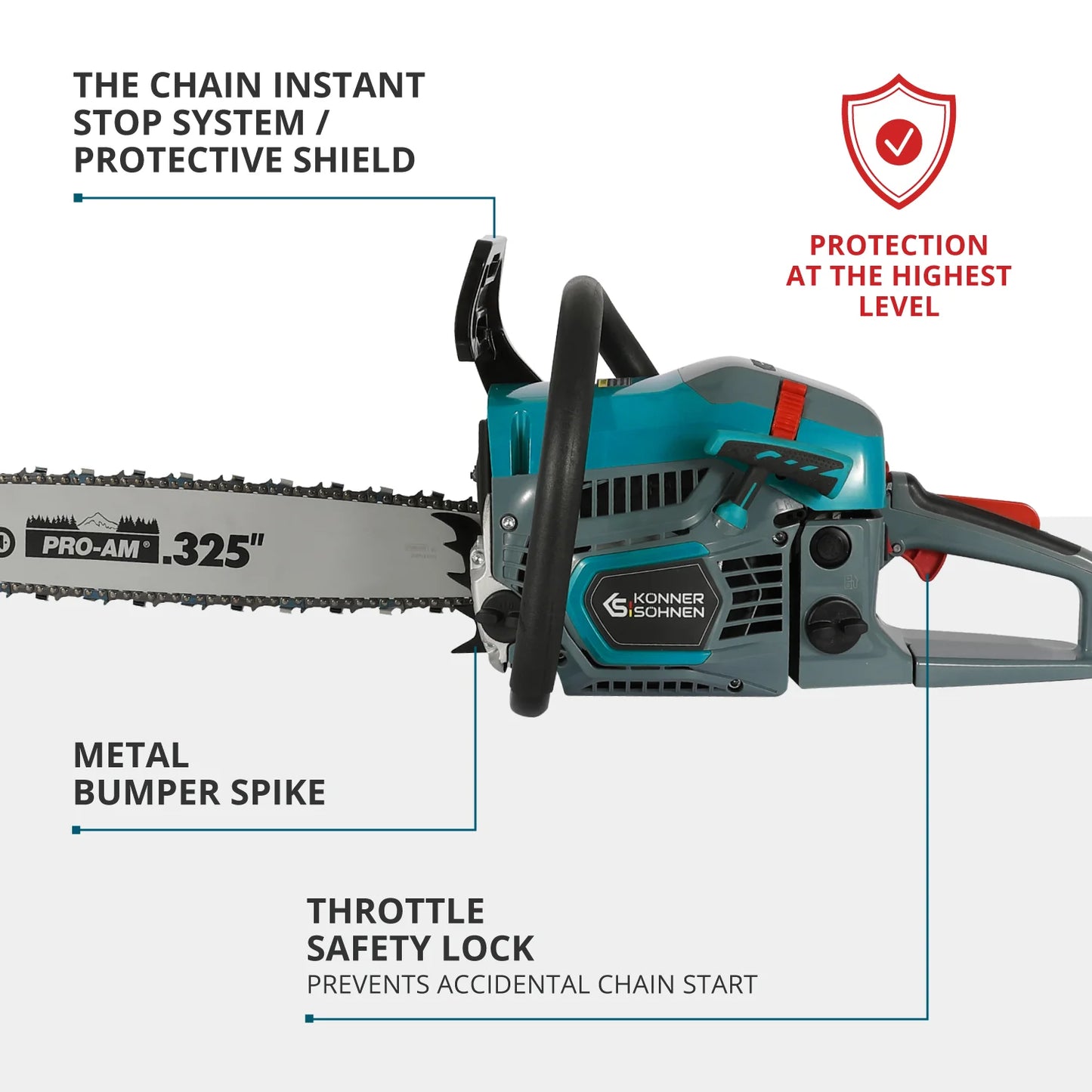 Gasoline chainsaw KS CS31G-18-1