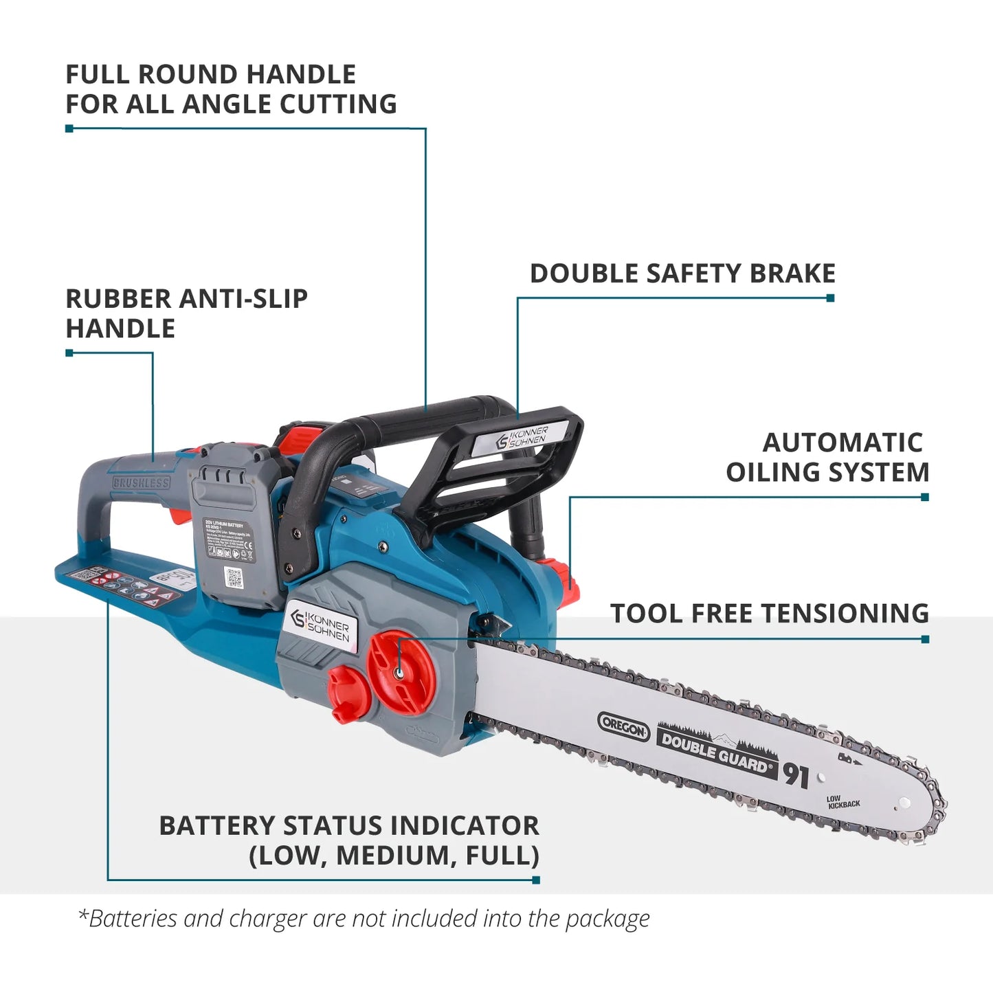 Cordless chainsaw KS CS40V-14