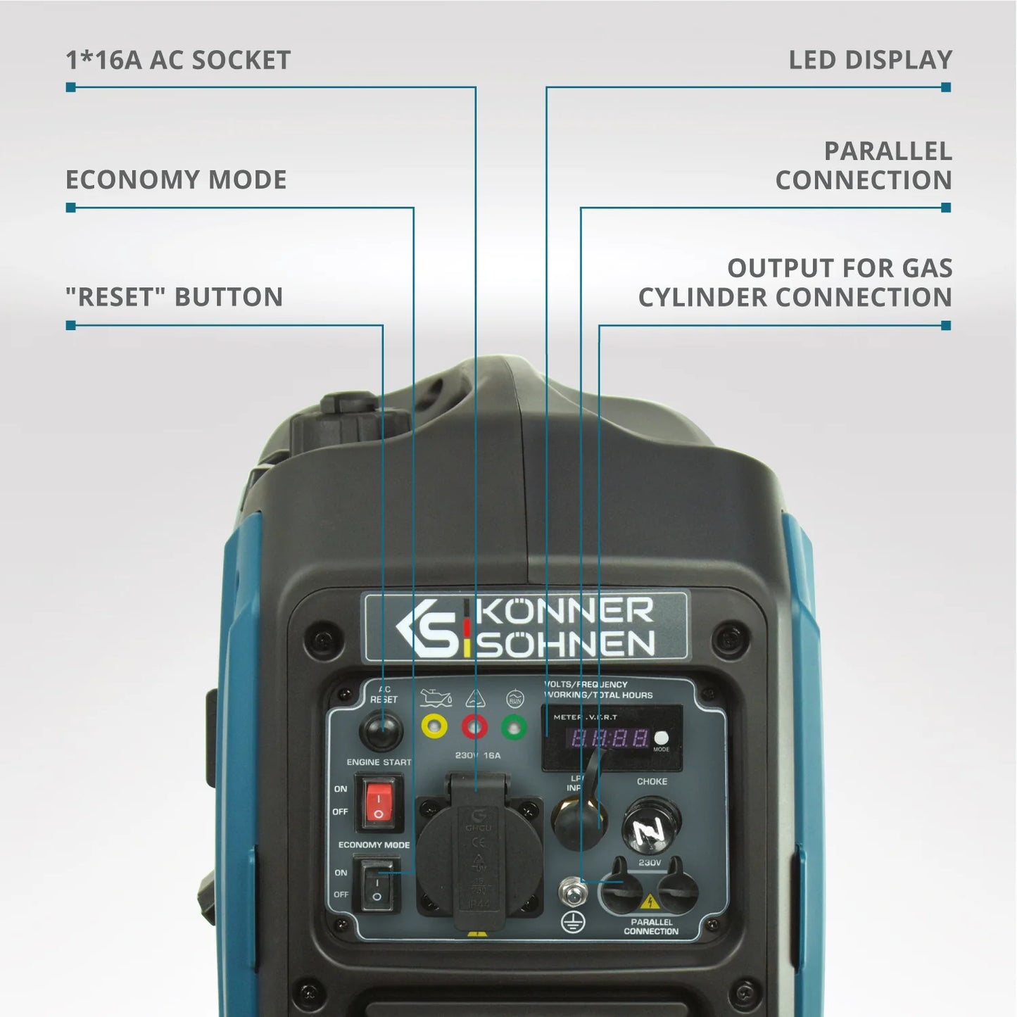 Inverter LPG/petrol generator KS 2100iG S