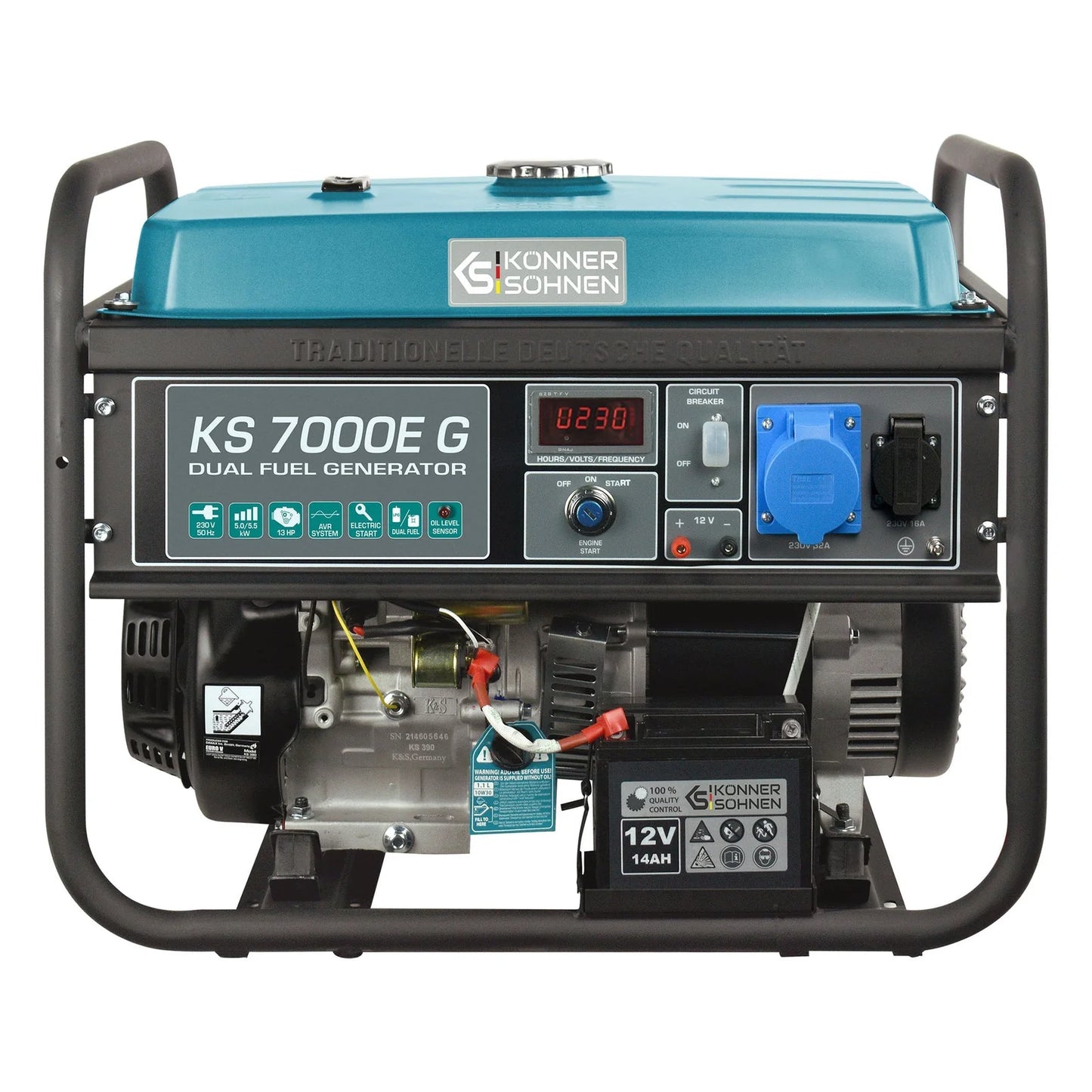 LPG/Petrol generator KS 7000E G