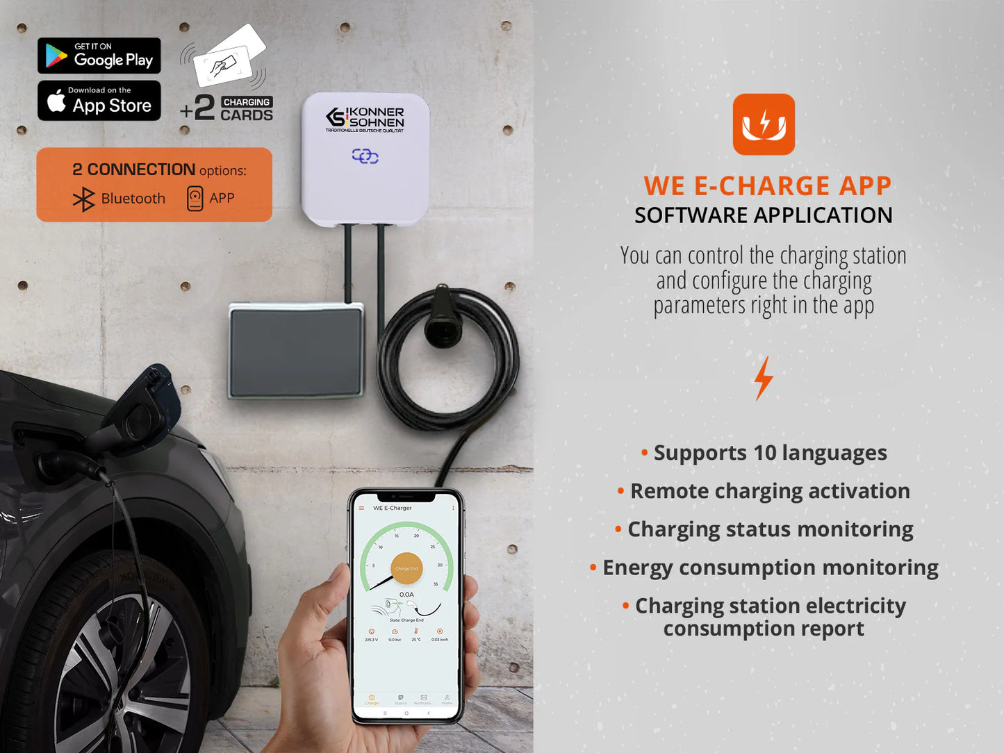 Charging station for electric vehicle KS P32/3