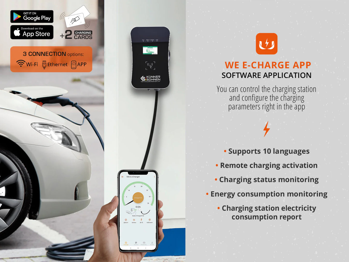 Charging station for electric vehicle KS X16/3